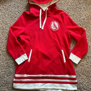 Women’s St. Louis Cardinals Fanatics Red and White Hoodie Sweatshirt